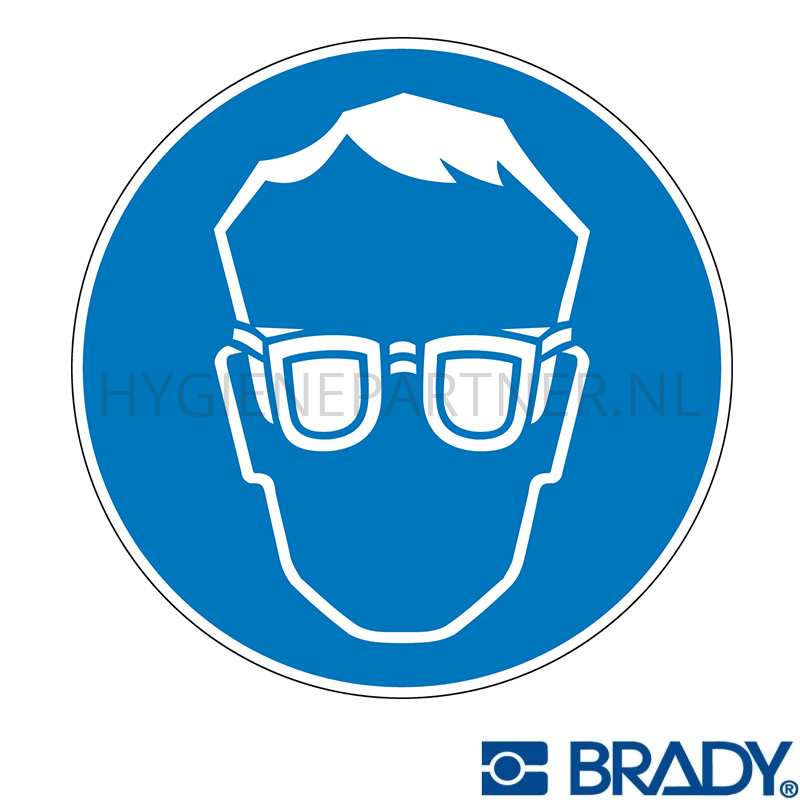 SB051080 Sticker dragen bril zijschilden verplicht PIC 289